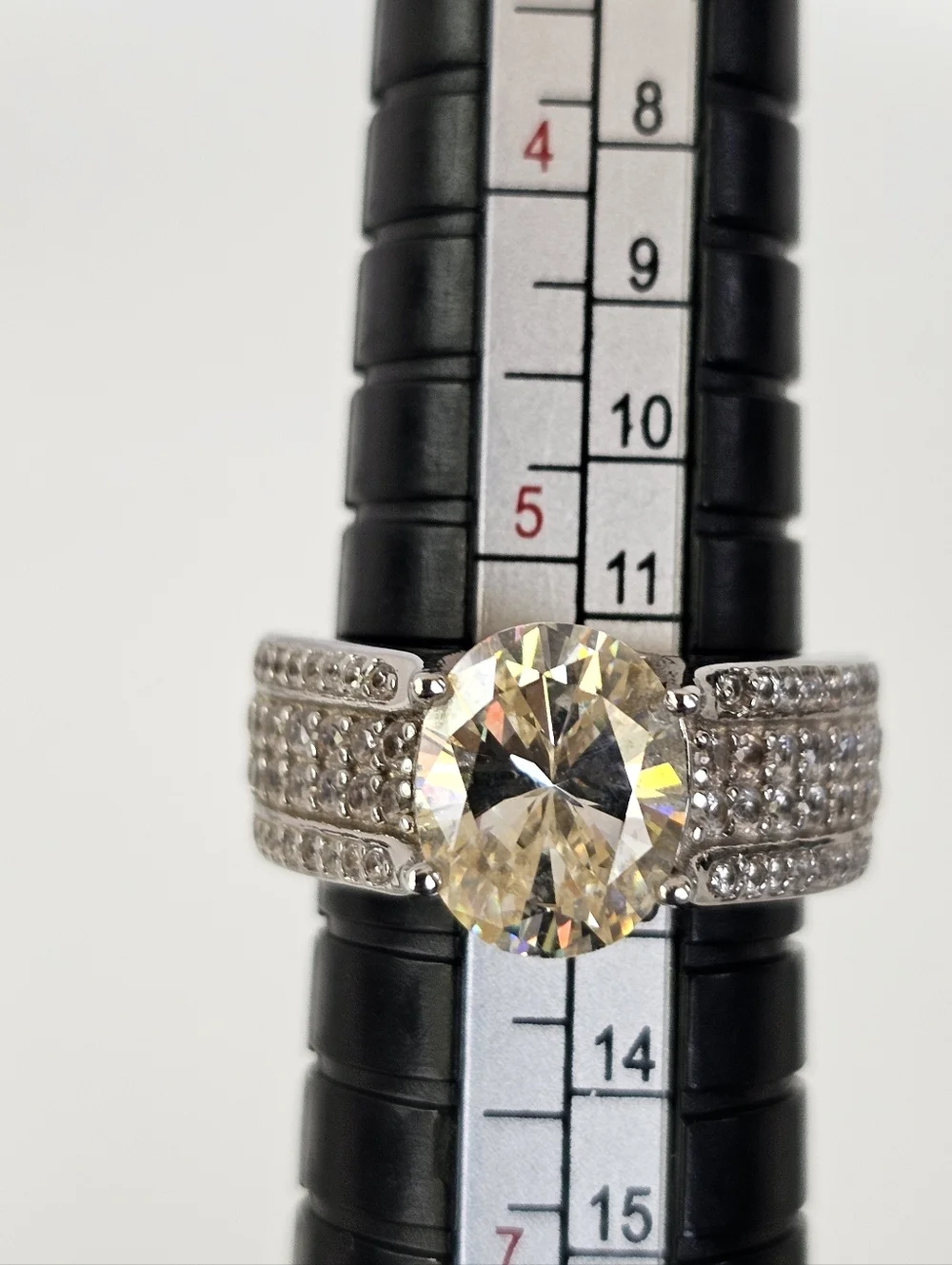 Rare Strontium Titanate & Zircon Ring Sterling Silver Size 6! - Picture 7 of 8